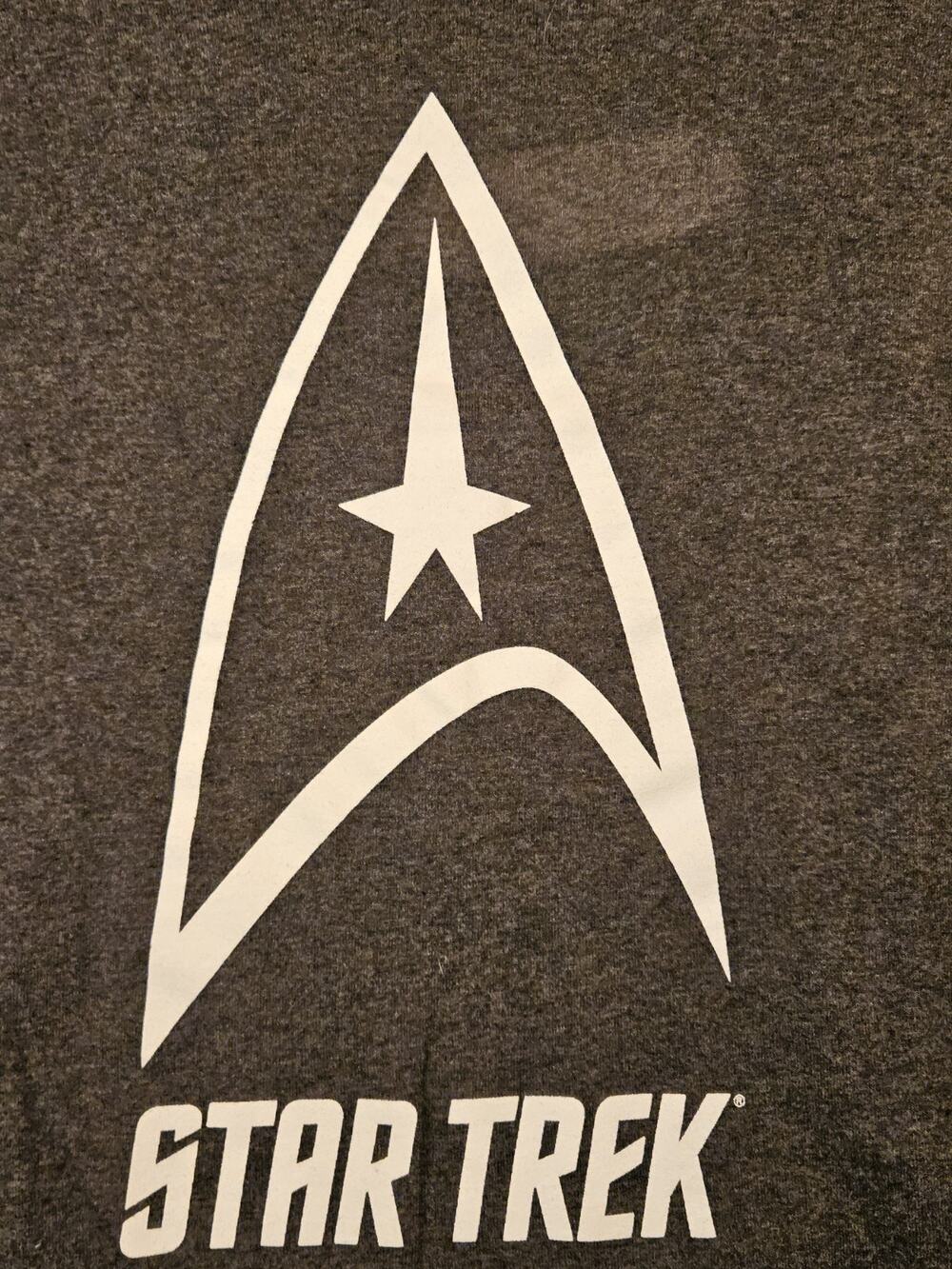 Star Trek CBS Studios 2013 2XL XXL Gray Heather Logo T-Shirt Delta See Photos